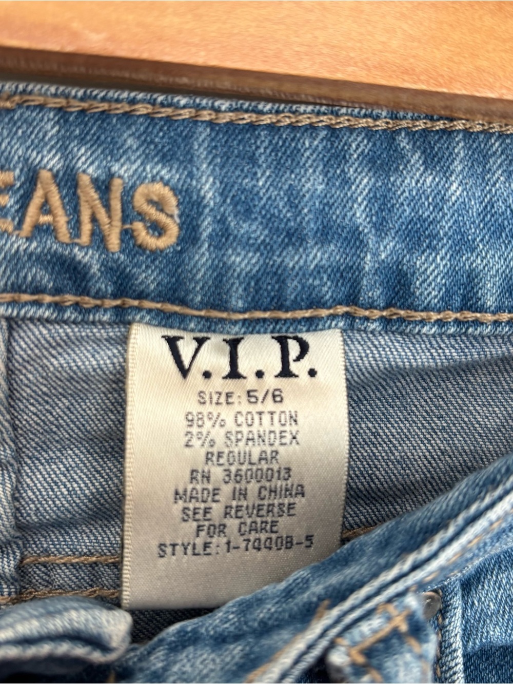VIP Blue Ripped Skinny Jeans - Picture 4 of 6